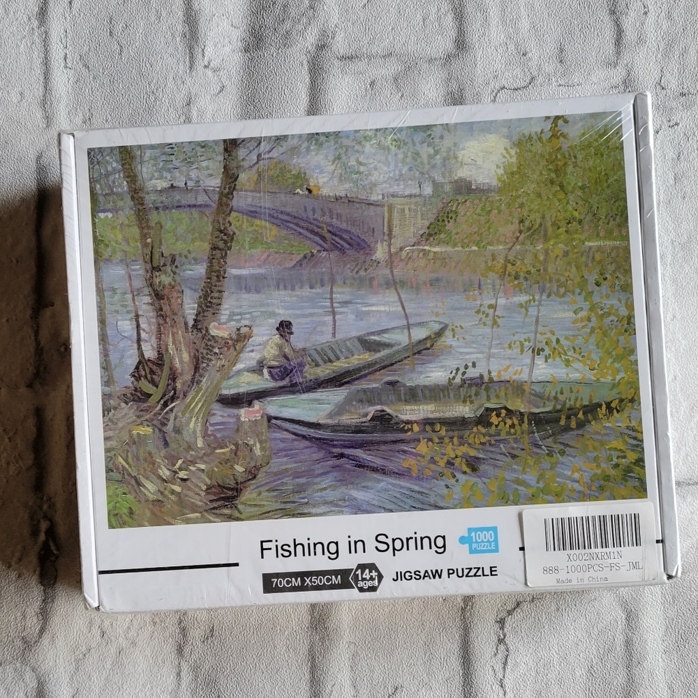 Fishing in Spring Jigsaw puzzle 1000 piece